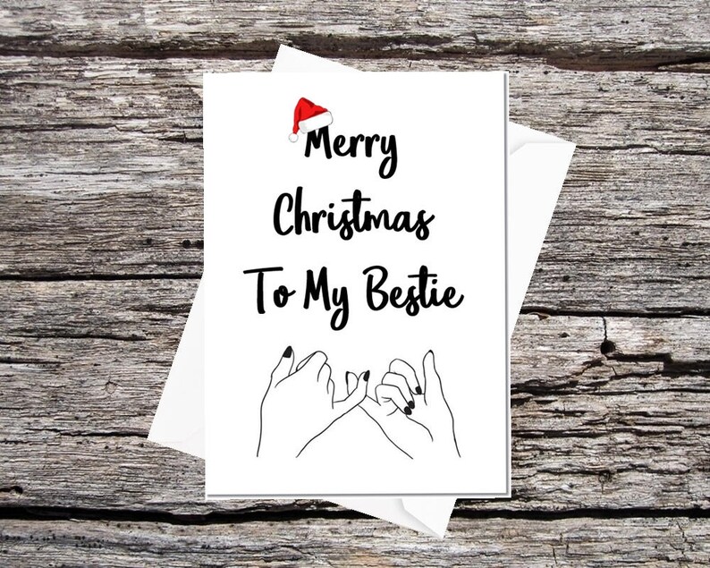 Beste Freund Weihnachtskarte bestie xmas Karte Karte für Etsy
