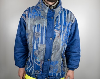 Vintage SPORTALM Ski Jacket | Multi color Ski Jacket | Snowboarding Jacket | Vintage Ski Jacket | Winter Skiing Jacket |  Size 42