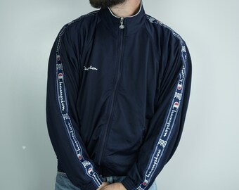 champion side tape track jacket