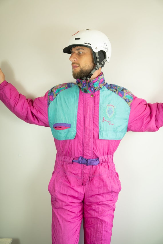 Vintage AD SPORT TIME Ski Suit | Multi color Ski S