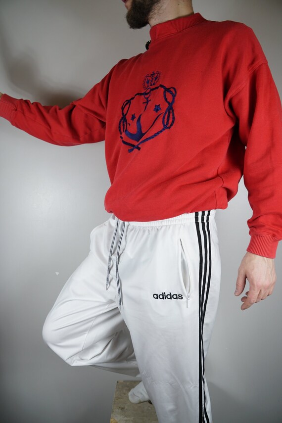 Vintage Adidas Popper Buttons Pants 