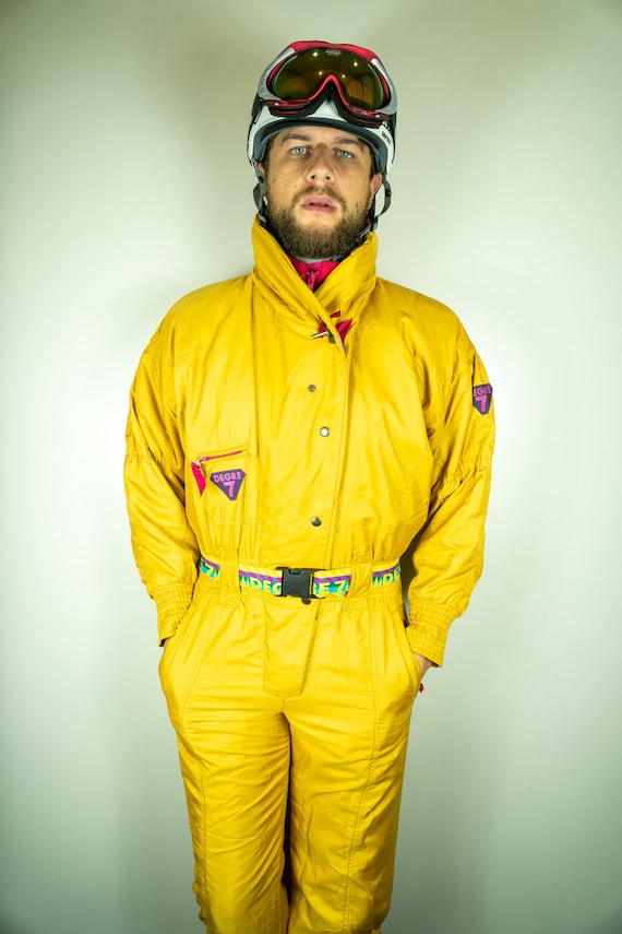 Vintage DEGRE7 Ski Suit Multi color Ski Suit Snowb