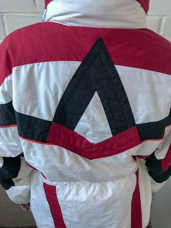 Vintage Rodeo Ski Wear Mehrfarbige Skijacke Rodeo Snowboardanzug