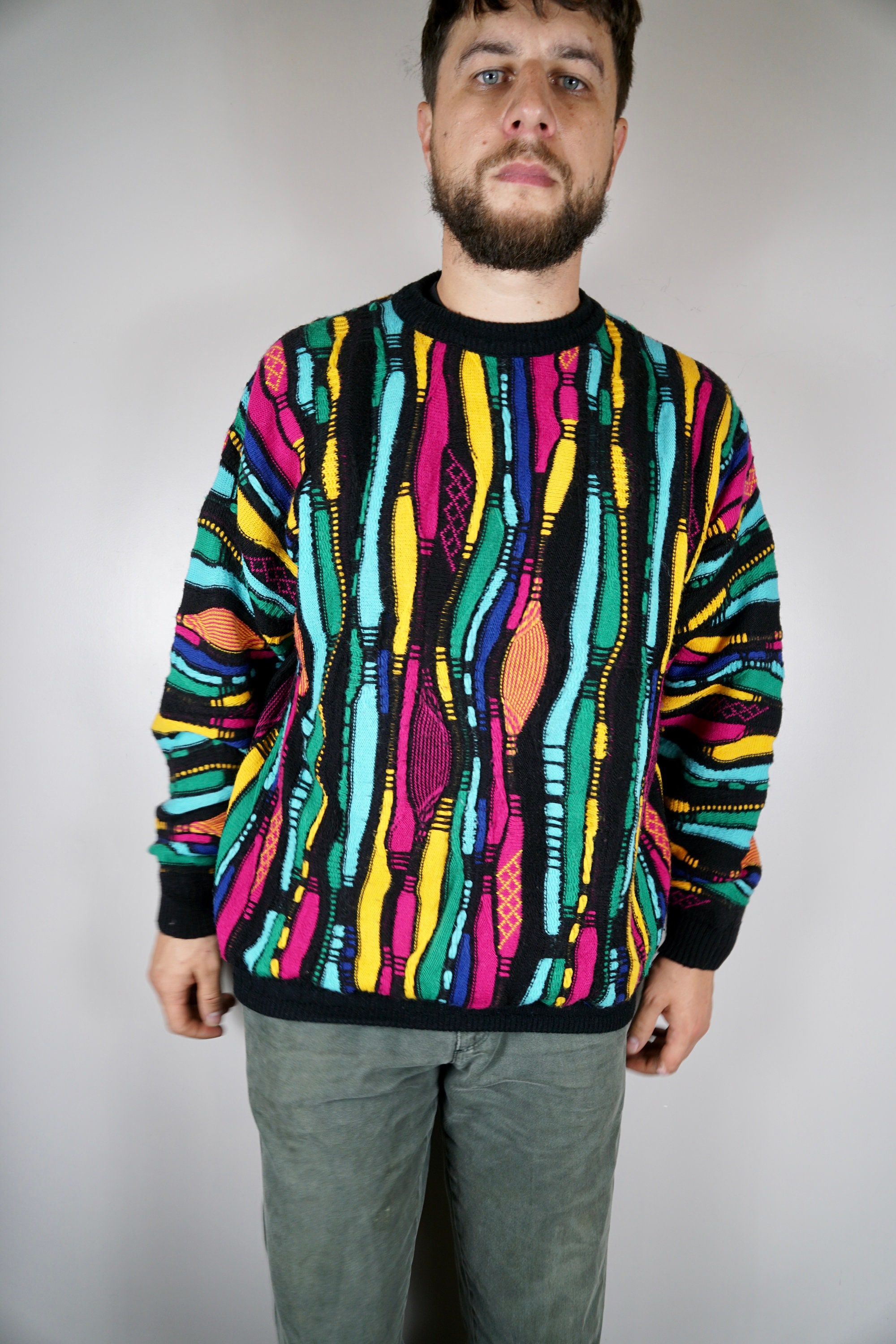 Coogi Sweater - Etsy