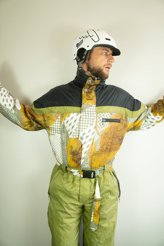Vintage BLUE 7 Ski Radar Ski Suit | Multi color Sk