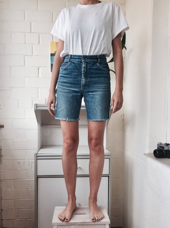 black ripped jeans shorts