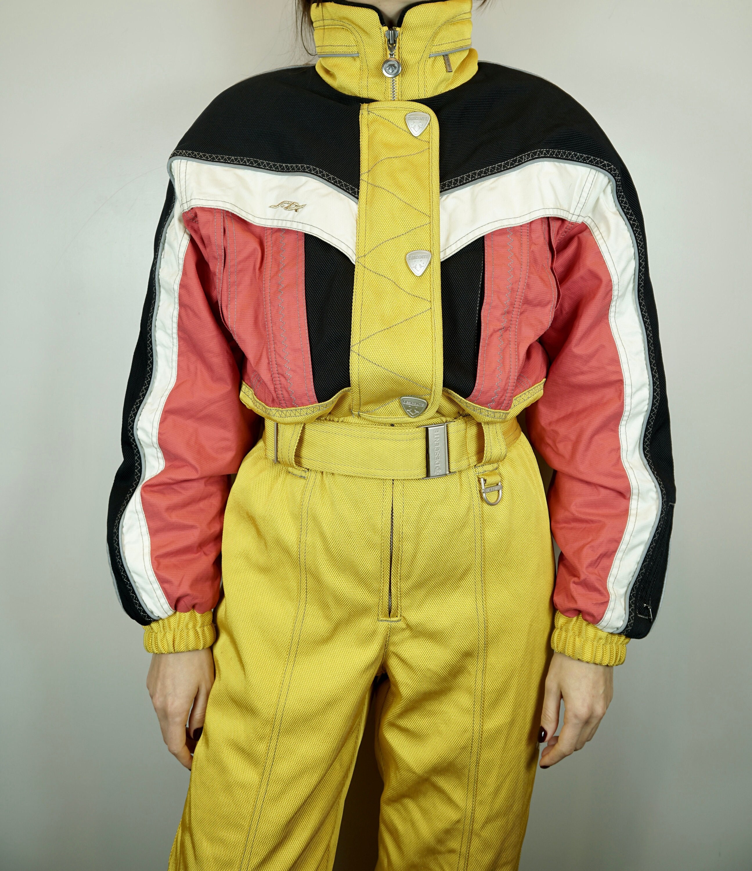 Vintage DESCENTE Ski Suit Multi Color Ski Suit Snowboarding