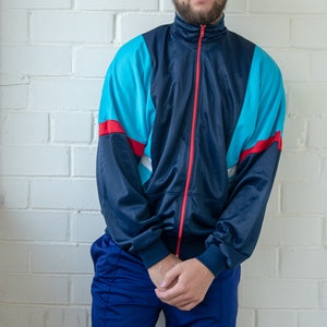 Vintage Tracksuit Vintage Track Top Old School Tracksuit Multicolor Tracksuit Jacket image 2