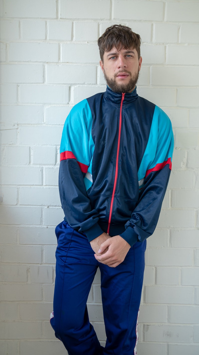 Vintage Tracksuit Vintage Track Top Old School Tracksuit Etsy