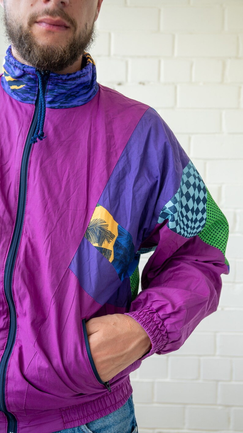 Old School Tracksuit Vintage Track Top Multicolor Track Jacket Vintage Tracksuit Vintage Track Jacket