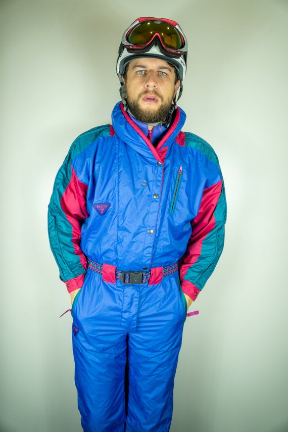Vintage DEGRE7 Ski Suit Multi color Ski Suit Snowb