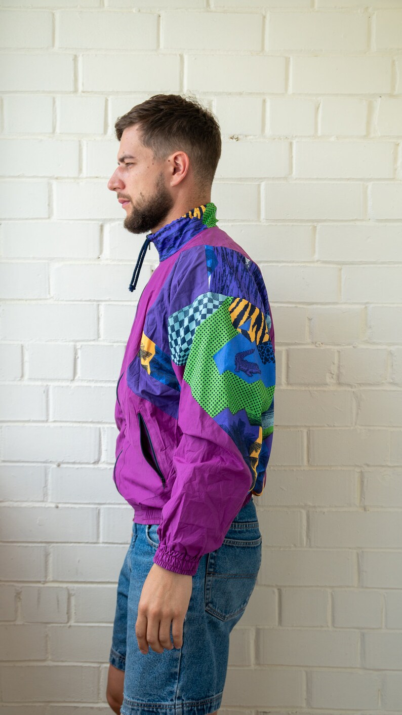 Old School Tracksuit Vintage Track Top Multicolor Track Jacket Vintage Tracksuit Vintage Track Jacket