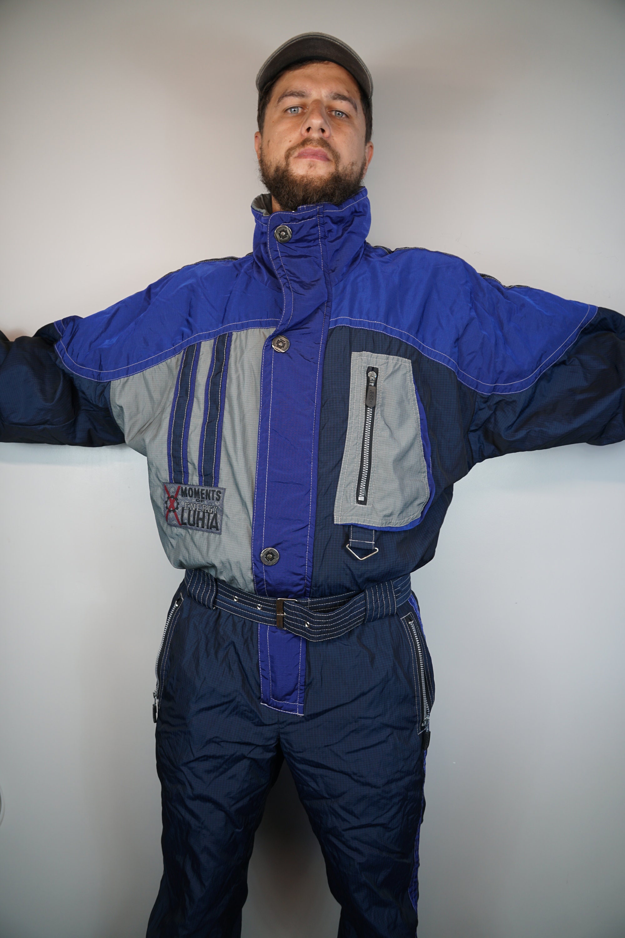 Vintage LUHTA Ski Suit Multi Color Ski Suit Snowboarding Suit