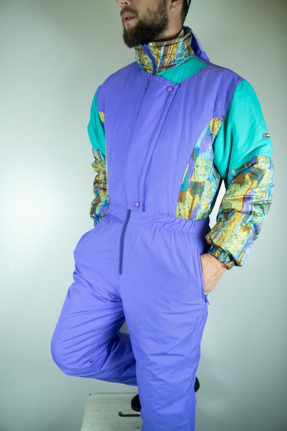 Vintage MARILENA Ski Suit Multi color Ski Suit Sno