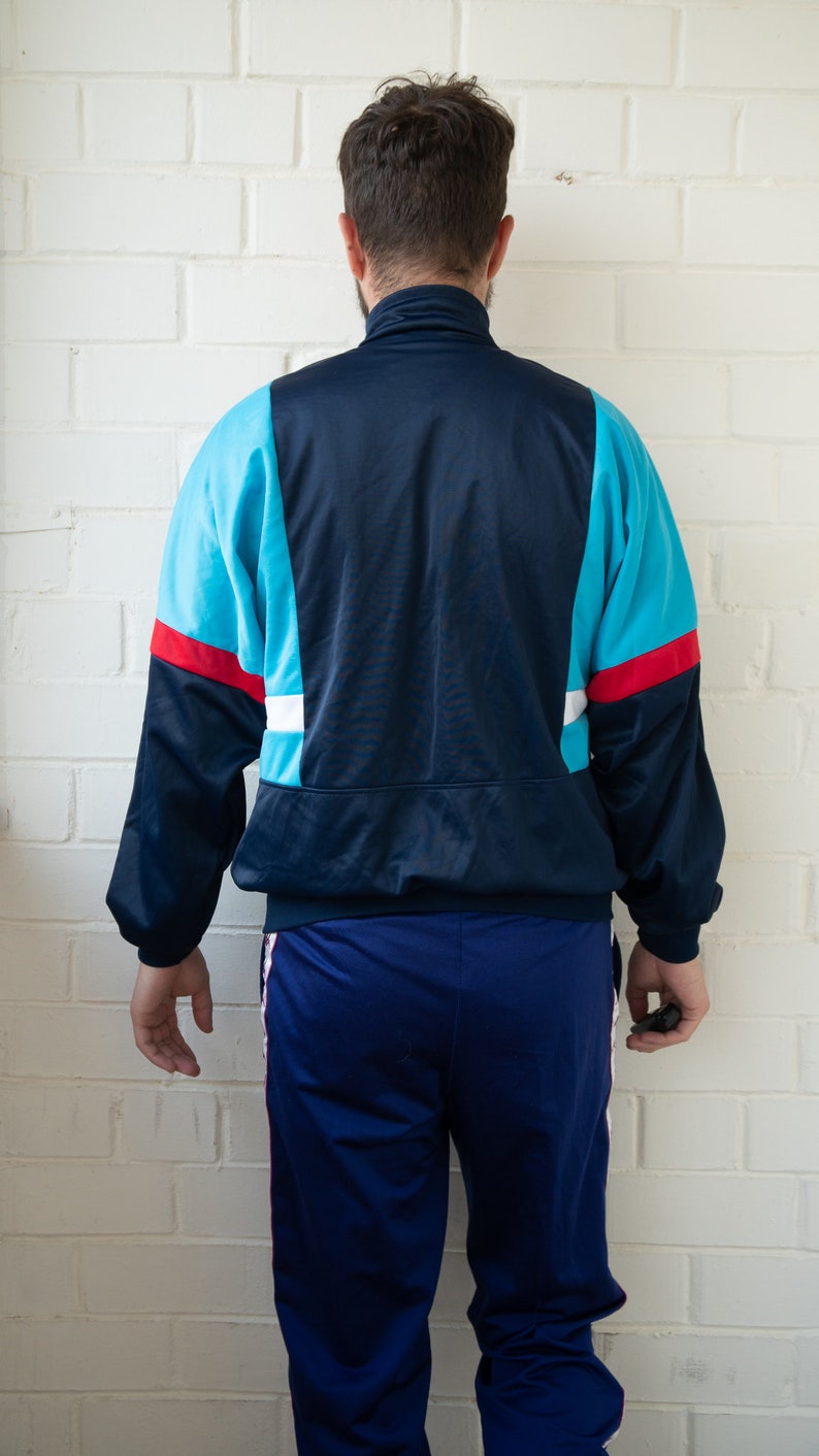 Vintage Tracksuit Vintage Track Top Old School Tracksuit Multicolor Tracksuit Jacket image 4