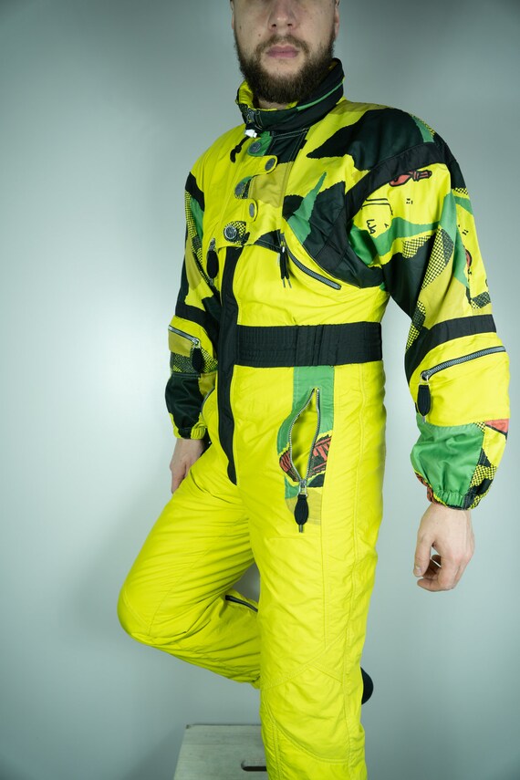 Vintage ETIREL Ski Suit Snowboarding Suit Winter