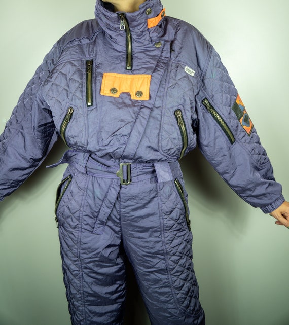 Vintage ETIREL Ski Suit | Multi color Ski Suit | V