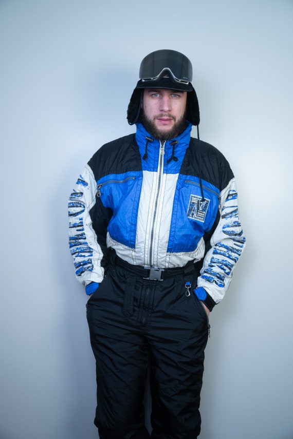 Vintage Ski Suit | Multi color Ski Suit | Snowboar