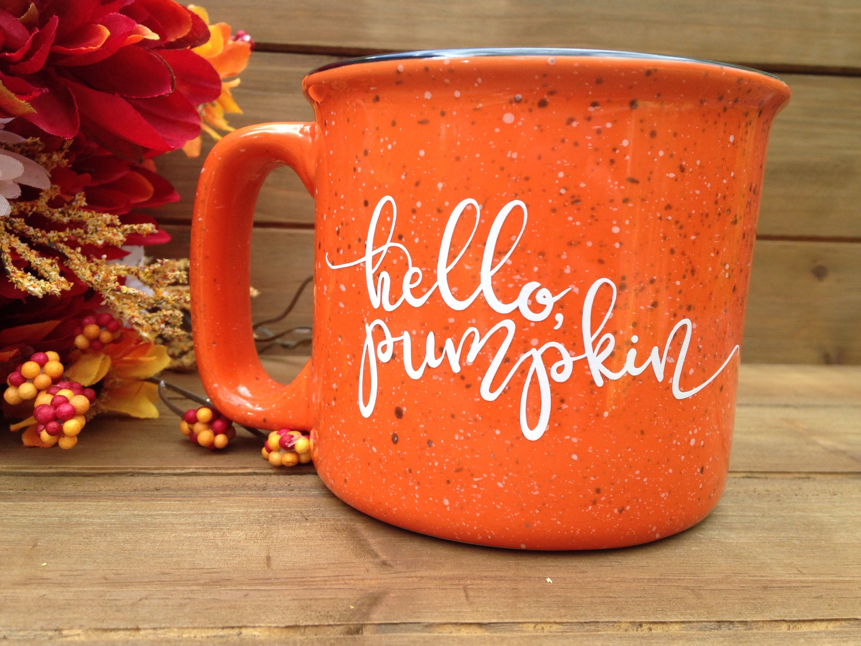 Hello Pumpkin Campfire Mug Fall Mug Autumn Mug Fall Coffee Etsy