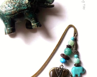 Original bronze metal bookmarks with bird, elephant and cat theme - perfect gift for reading lovers on Etsy