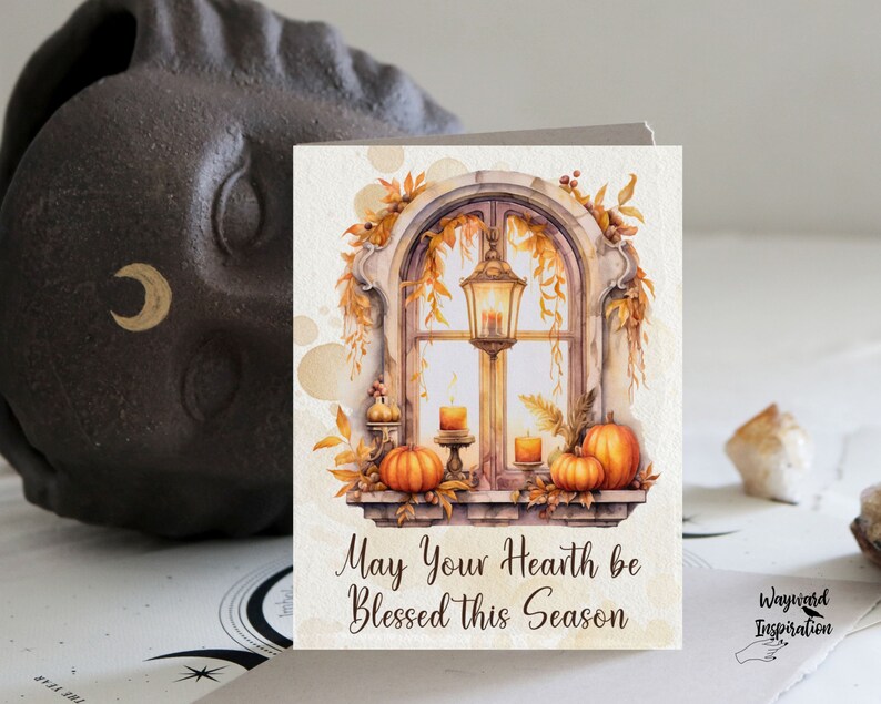 Printable Mabon Cards | Wheel of the Year | Mabon Blessings | Witchy ...