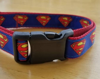 1" Super Man Dog Collar