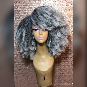 Storm ( Afro Kinky Curly Wig ) 100% Handmade Crochet Wig