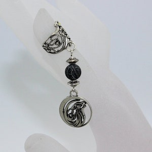 Earcuff Astral wolf distant planet, jewel trend galaxy, gift man or woman, celestial jewel