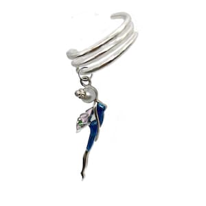 Ear Cuff Fantastic Elven, Enamel and 925 Silver