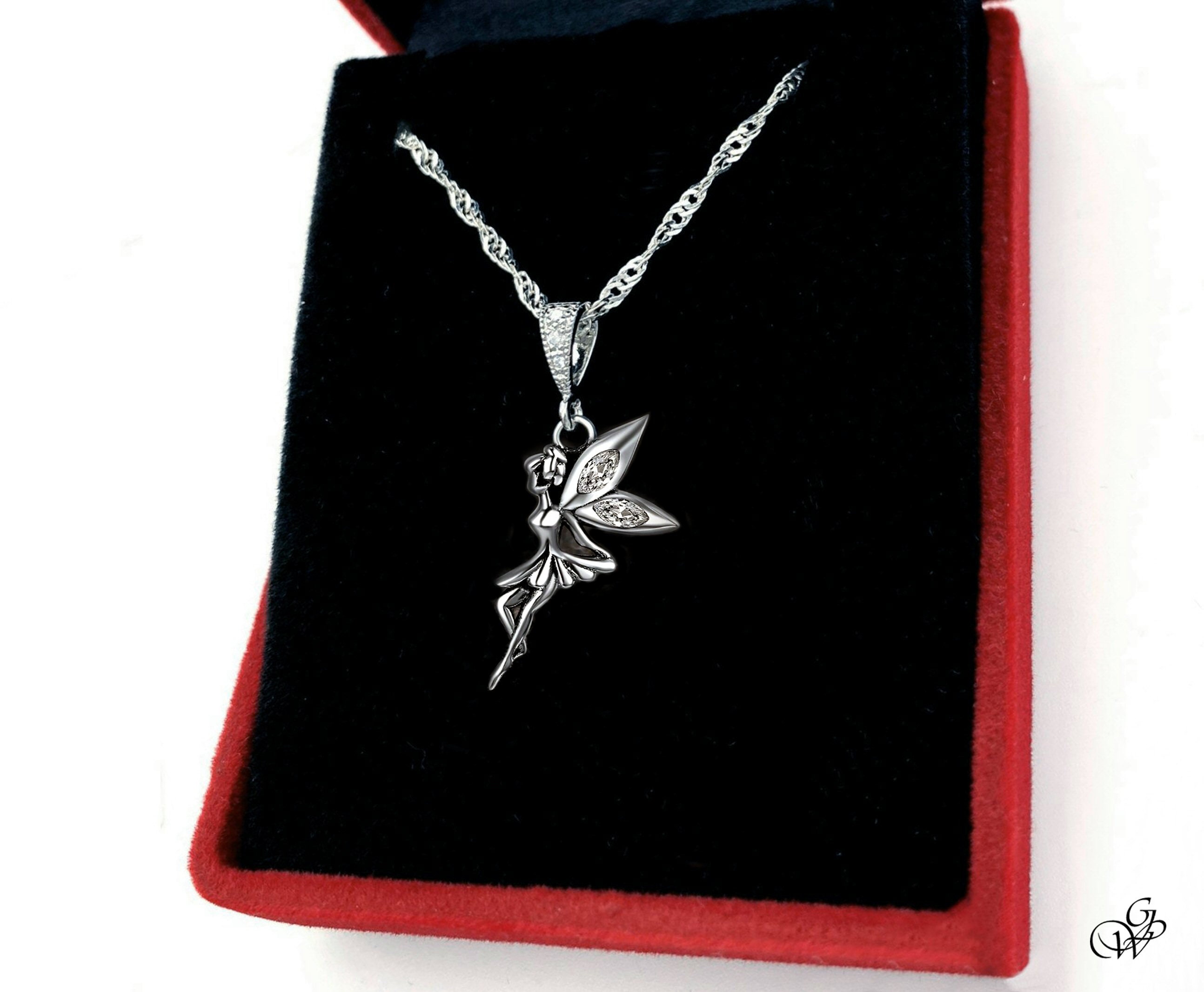 Collier Pendentif Vintage Anges En Résine Dorée - Longueur 41-45 Cm - Occasion Bon état