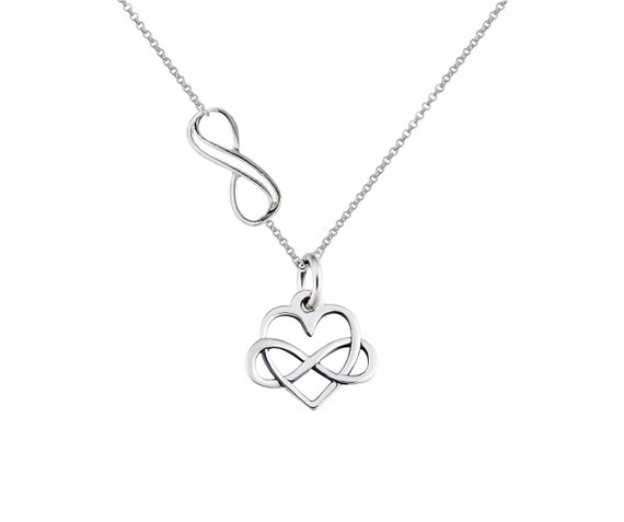 Jeulia Heart Shape Three Name Infinity Necklace Sterling Silver - Jeulia  Jewelry