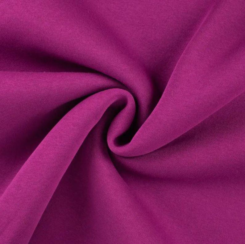 Winter sweatshirt fabric by the meter - melange sweatshirt fabric - cotton sweatshirt melange, Oeko-Tex Standard 100 certified - soft fabric for sweaters/hoodies *From 50 cm 180 beere