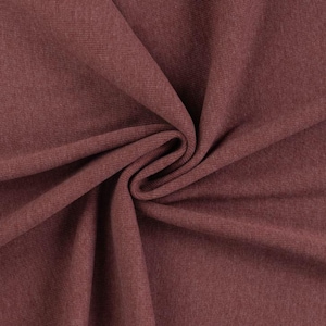 Tissu côtelé pour poignets, vendu au mètre, extra large - Tissu côtelé pour poignets, coloris uni - Tissu tubulaire pour poignets - Maille - Jersey côtelé *À partir de 25 cm x 95 cm 918 d.rot mel.