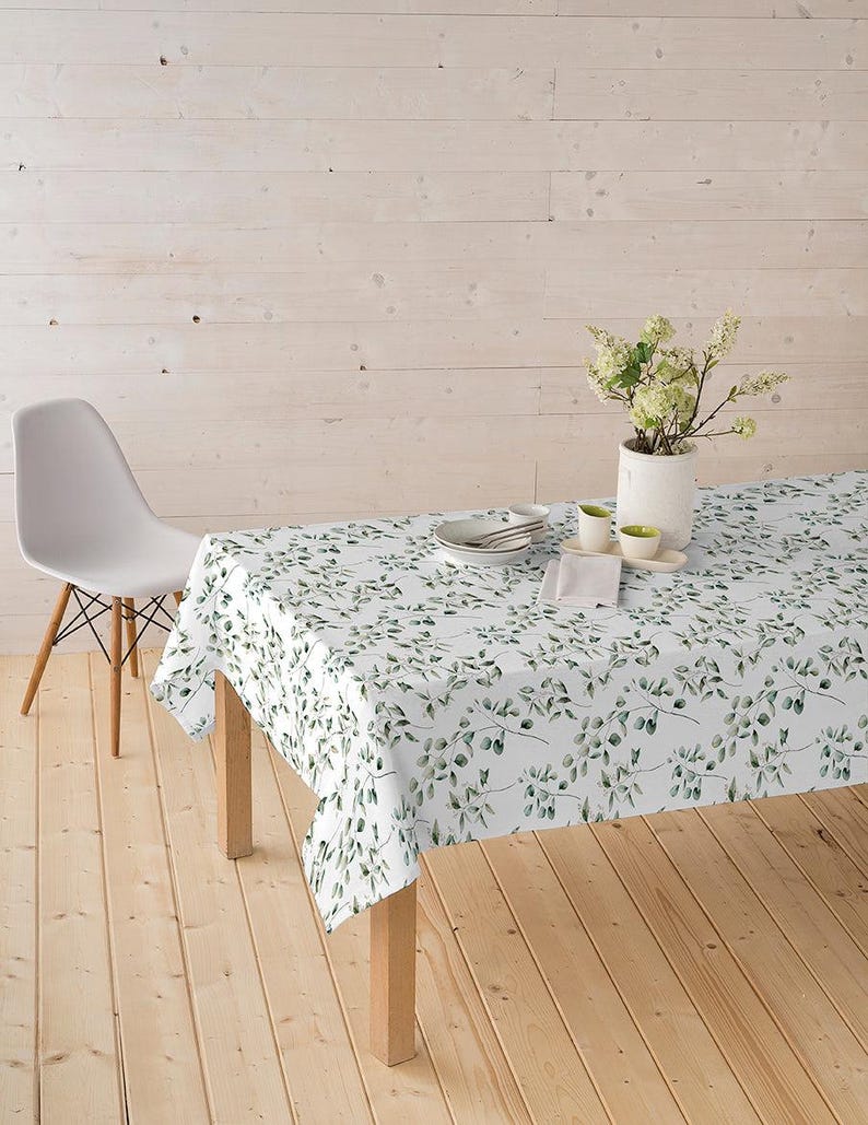 Tela decorativa, revestida e impresa - tela para mantel hidrófuga con hojas, tela de teflón por metro, diseño floral, tela para bolsos náuticos *Desde 50 cm imagen 5