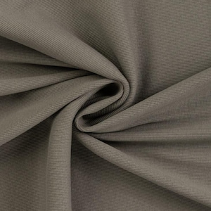Tissu côtelé pour poignets, vendu au mètre, extra large - Tissu côtelé pour poignets, coloris uni - Tissu tubulaire pour poignets - Maille - Jersey côtelé *À partir de 25 cm x 95 cm 027 khaki