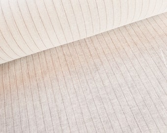Torchon en lin au mètre - tissu pour torchon beige/blanc - tissu 100% lin lavé - torchon pour vaisselle fibre naturelle *à partir de 50 cm