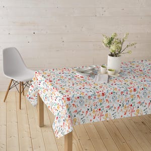 Tela decorativa, revestida e impresa - tela para mantel hidrófuga con hojas, tela de teflón por metro, diseño floral, tela para bolsos náuticos *Desde 50 cm imagen 4