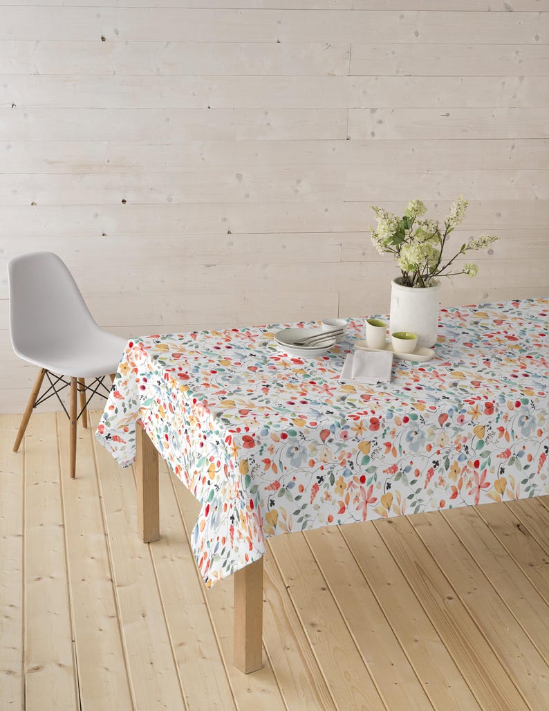 Tela decorativa, revestida e impresa - tela para mantel hidrófuga con hojas, tela de teflón por metro, diseño floral, tela para bolsos náuticos *Desde 50 cm imagen 4