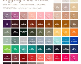 Brushed sweatshirt fabric - Sweatshirt fabric by the meter - Stretch sweatshirt fabric - Sweatshirt fabric - Jogging cotton, warm, cuddly soft - solid color * 50 cm x 155 cm *