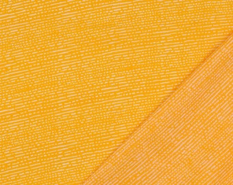 Decorative fabric cotton printed - stripes yellow - fabric by the meter woven fabric ochre, poplin cotton fabric irregular lines mustard *from 50 cm