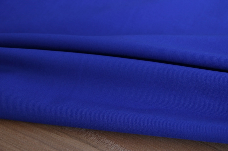 Cotton sold by the meter plain cotton fabric plain poplin flag cloth cretonne 50 cm x 148 cm Oeko-Tex 48 colors woven fabric 068 Royalblau