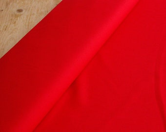 Power Stretch - 100% Polyester RED uni - Fabric By the Metre Clothing Decoration *** 50 cm x 150 cm ***