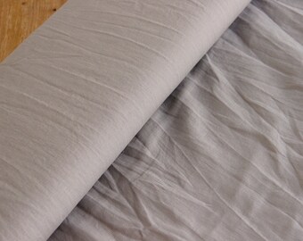 Washed Linen - 100% linen GREY - fabric by the metre - natural fibre light *** 50 cm x 135 cm ***