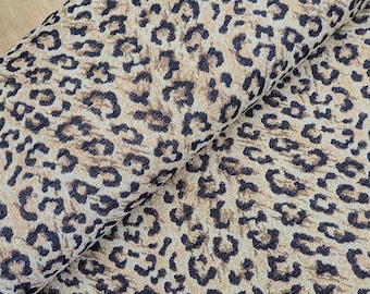 Gobelin Stoff Meterware Leopard - robuster Dekostoff Leo - Jacquard Stoff Kostüme Tiermuster - stabiles Mischgewebe Polsterstoff *ab 50 cm