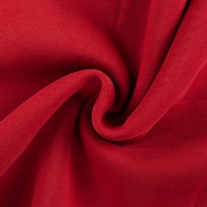 Winter sweatshirt fabric by the meter - melange sweatshirt fabric - cotton sweatshirt melange, Oeko-Tex Standard 100 certified - soft fabric for sweaters/hoodies *From 50 cm 160 kirsche