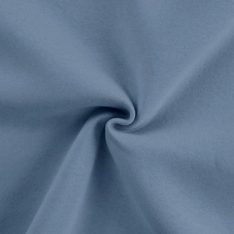 Winter sweatshirt fabric by the meter - melange sweatshirt fabric - cotton sweatshirt melange, Oeko-Tex Standard 100 certified - soft fabric for sweaters/hoodies *From 50 cm 003 jeans
