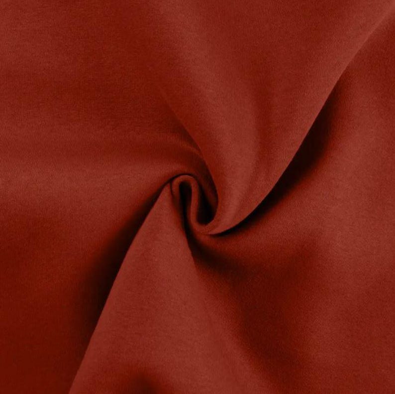 Winter sweatshirt fabric by the meter - melange sweatshirt fabric - cotton sweatshirt melange, Oeko-Tex Standard 100 certified - soft fabric for sweaters/hoodies *From 50 cm 037 terra
