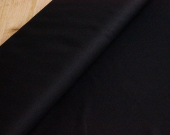 Power-Stretch - 100% Polyester SCHWARZ uni - Stoff Meterware Kleidung Deko *** 50 cm x 150 cm ***