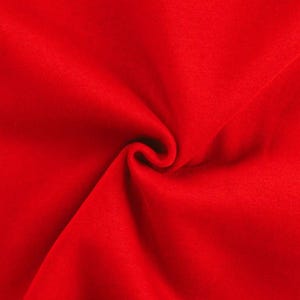 Winter sweatshirt fabric by the meter - melange sweatshirt fabric - cotton sweatshirt melange, Oeko-Tex Standard 100 certified - soft fabric for sweaters/hoodies *From 50 cm 015 rot