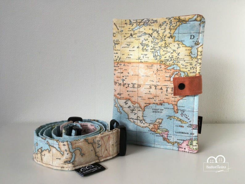Decorative fabric by the meter world map - cotton blend Atlas - cotton/polyester - fabric for home decoration/tablecloth/curtain *** 50 cm x 140 cm*** image 8